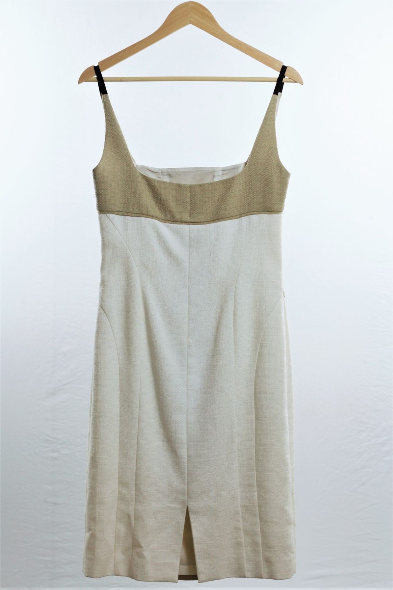 1 x Boutique Le Duc White/Faun Dress - Size: 12 - Material: 100% Cotton - From a High End Clothing - Image 8 of 14