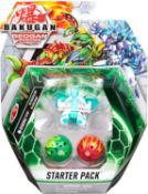 1 x 3pk Bakugan Geogan Rising Starter Pack with Character Cards - Demorc - Brand New - CL987 -