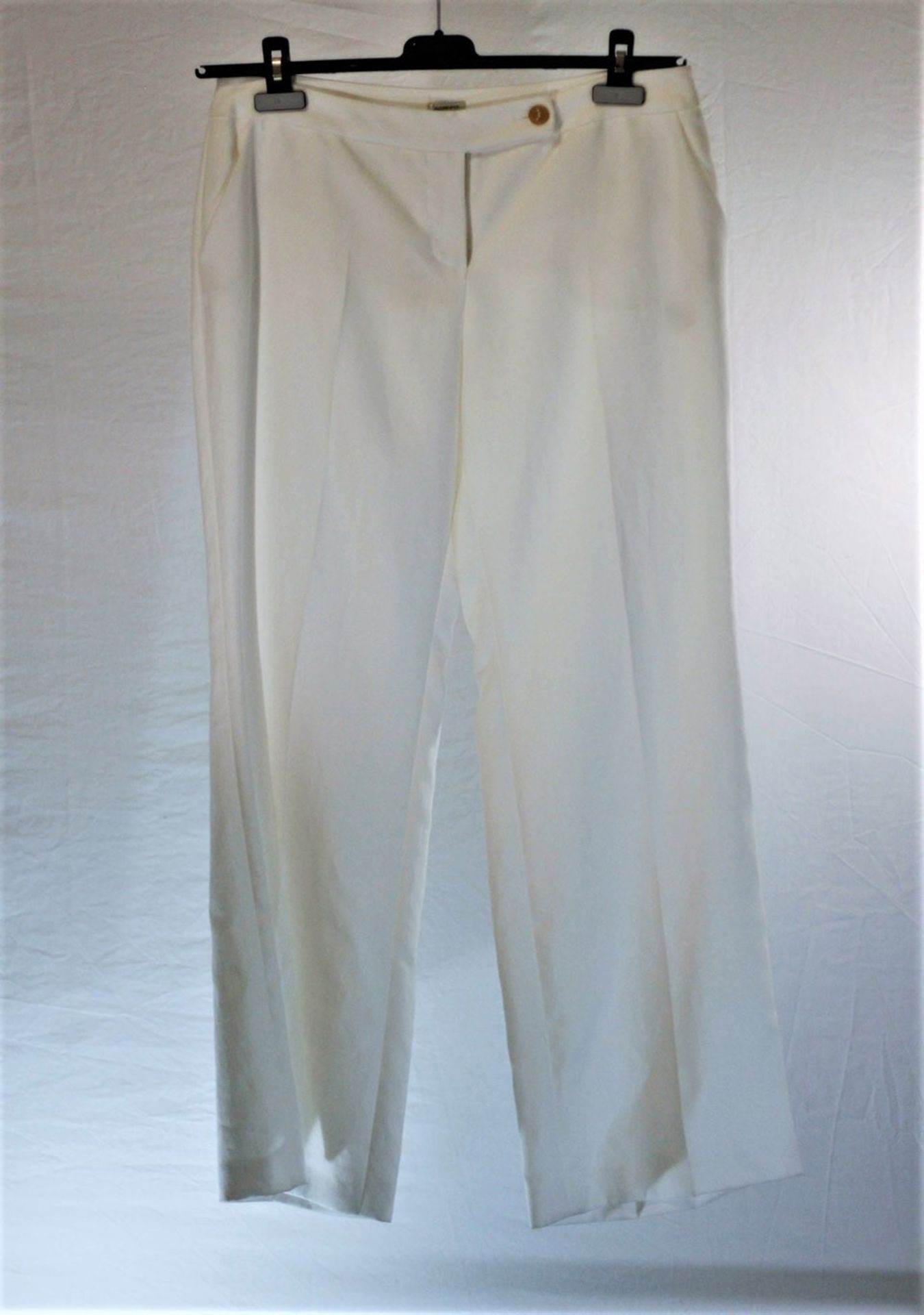 1 x Agnona White Trousers - Size: 16 - Material: 100% Ramie. Lining 52% Viscose, 48% Cotton - From a - Image 6 of 7