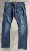 1 x Pair Of Men's Genuine Dsquared2 Jeans In Dark Blue - Size: 48 - Preowned In Very Good