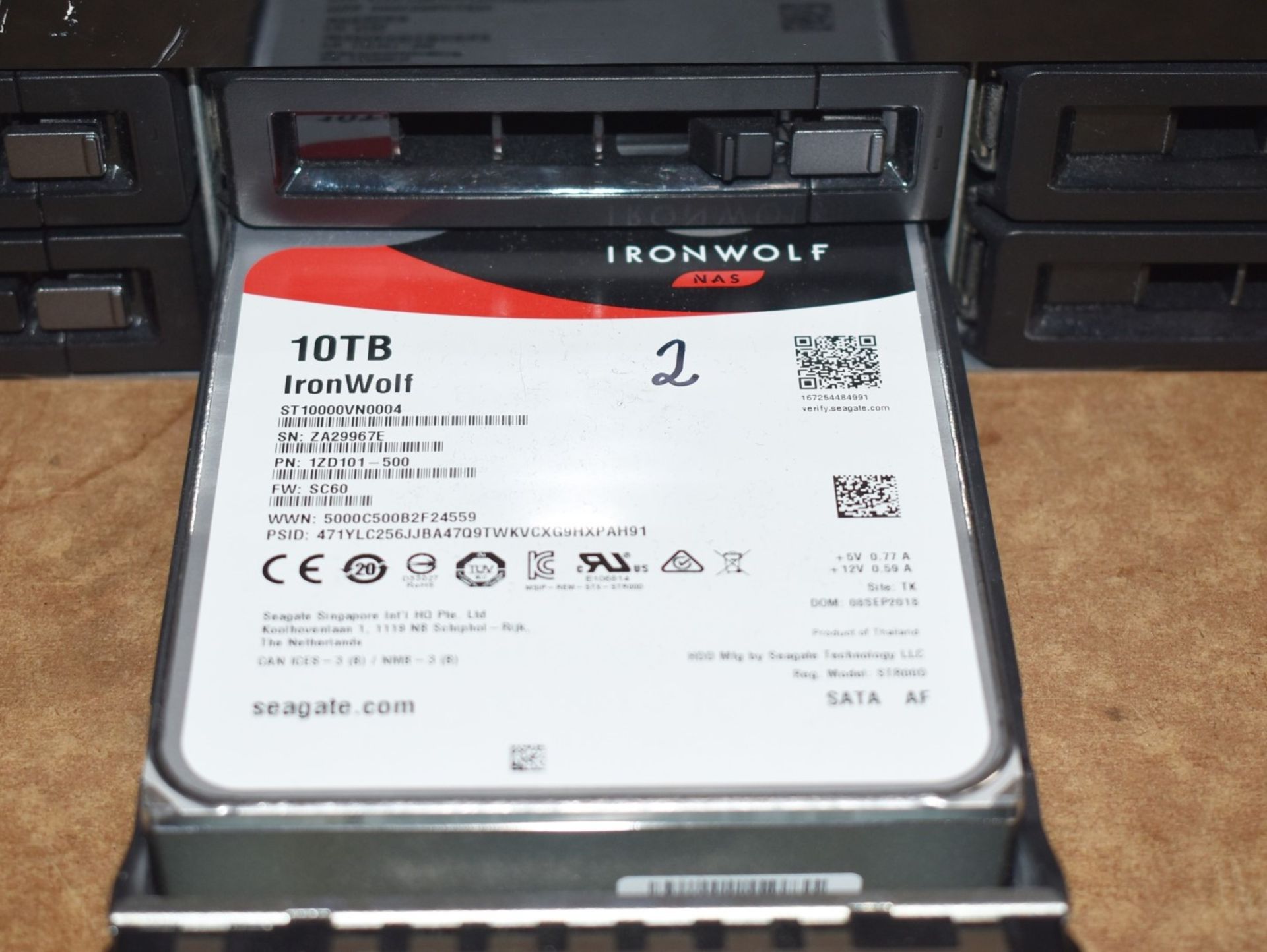 1 x QNAP Network Attached Storage Unit - Model TS-879U-RP - Includes 3 x Ironwolf 10tb Hard Drives - Image 9 of 11