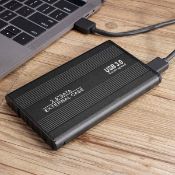 1 x External 750gb Hard Drive - Fast USB 3.0 External Drive With Aluminum Case, Carry Pouch and