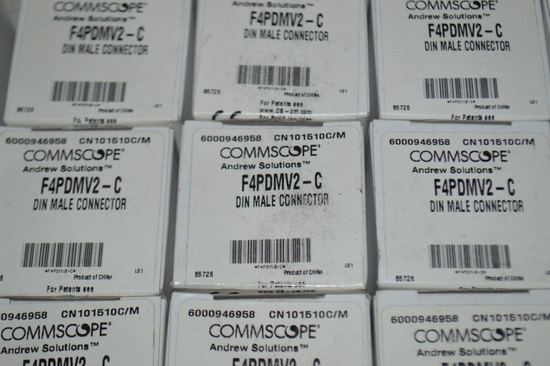 50 x Commscope F4PDMV2-C Din Male Connectors - Andrew Solutions - Brand New and Boxed - CL011 - - Image 4 of 5