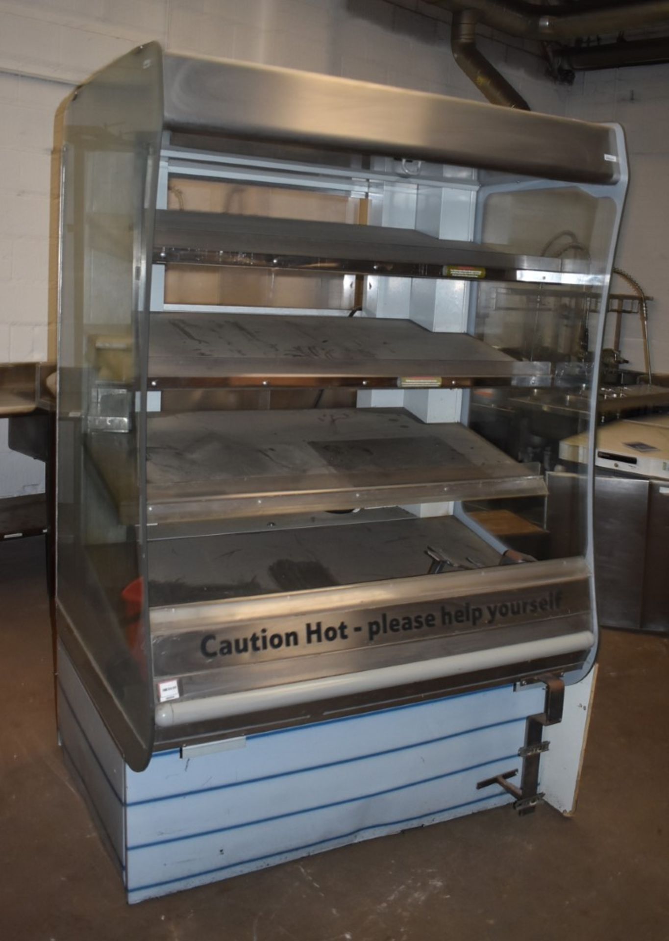 1 x BKI MHC4 Multi-Tier Heated Merchandise Grab and Go Unit With Rear Access Doors - 230v -