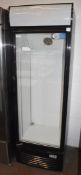 1 x Coolpoint CX-405 Merchandiser Upright Display Fridge With Glass Door - Ref: GCA138 WH5 - CL011 -