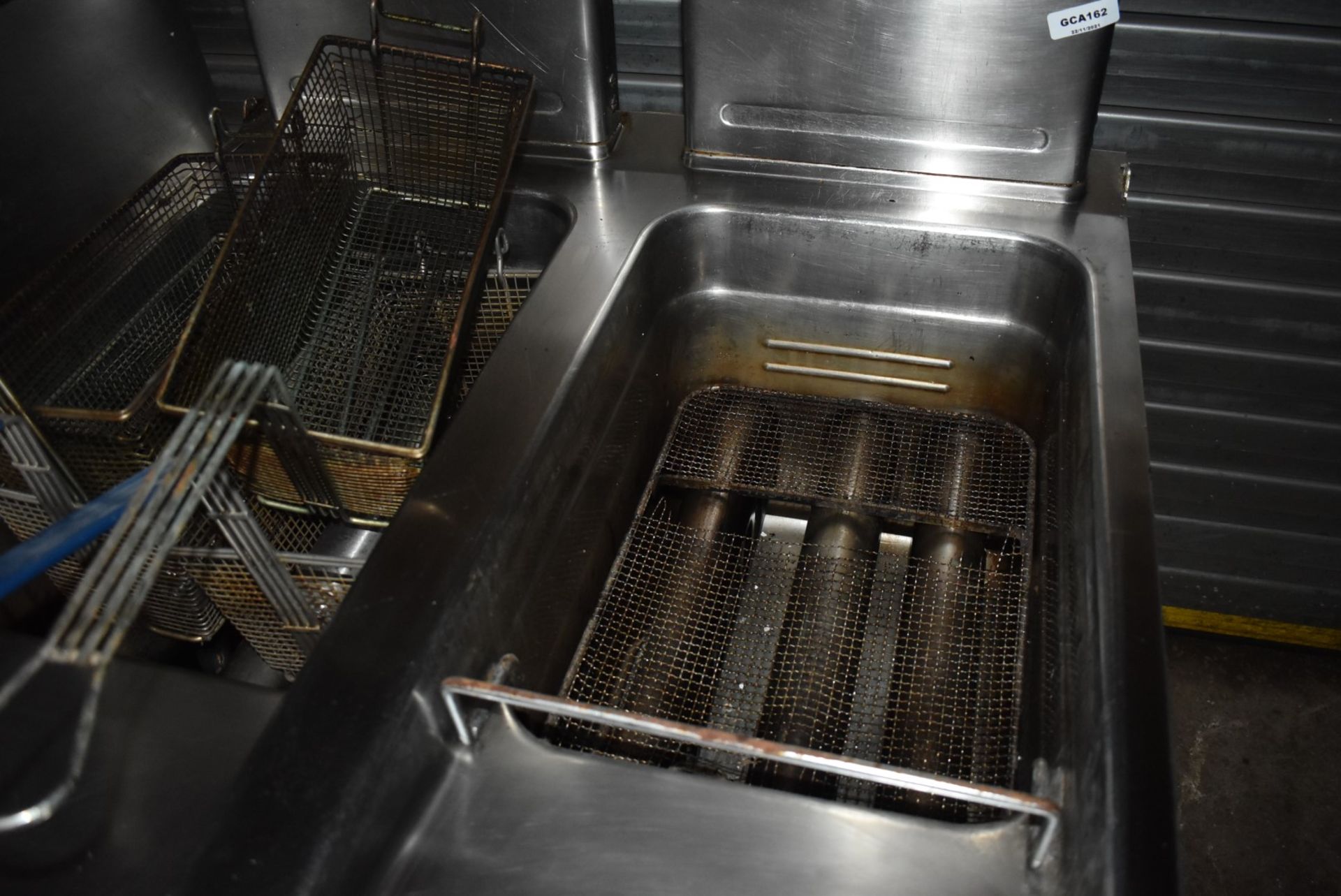 1 x Angelo Po Twin Tank Commercial Fryer - Includes Baskets - Removed From a Commercial Kitchen - Image 8 of 17