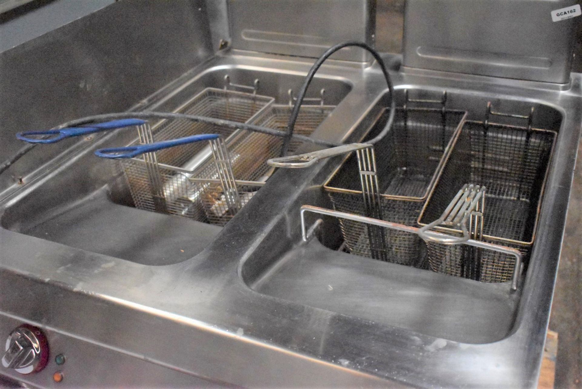 1 x Angelo Po Twin Tank Commercial Fryer - Includes Baskets - Removed From a Commercial Kitchen - Image 12 of 17