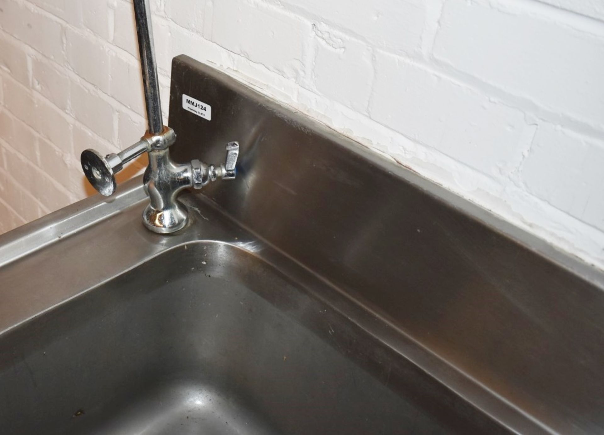1 x Stainless Steel Sink Unt Featuring Single Wash Bowl, Drainer, Mixer Tap and Spray Hose Rinser - Image 9 of 10