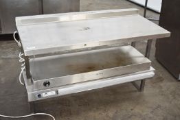 1 x Stainless Steel Bench Mounted Passthrough Food Warmer With Ticket Rails Ref SL255 WH4 -