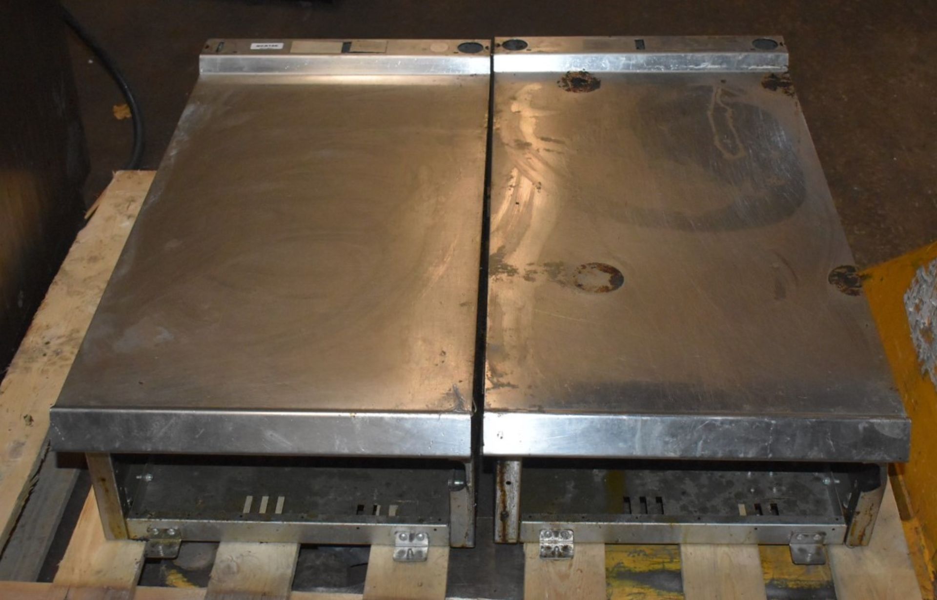 2 x Stainless Steel Infill Prep Units - Sze H26 x W45 x D90 cms - CL011 - Ref GCA166 WH5 - Location: - Image 2 of 2