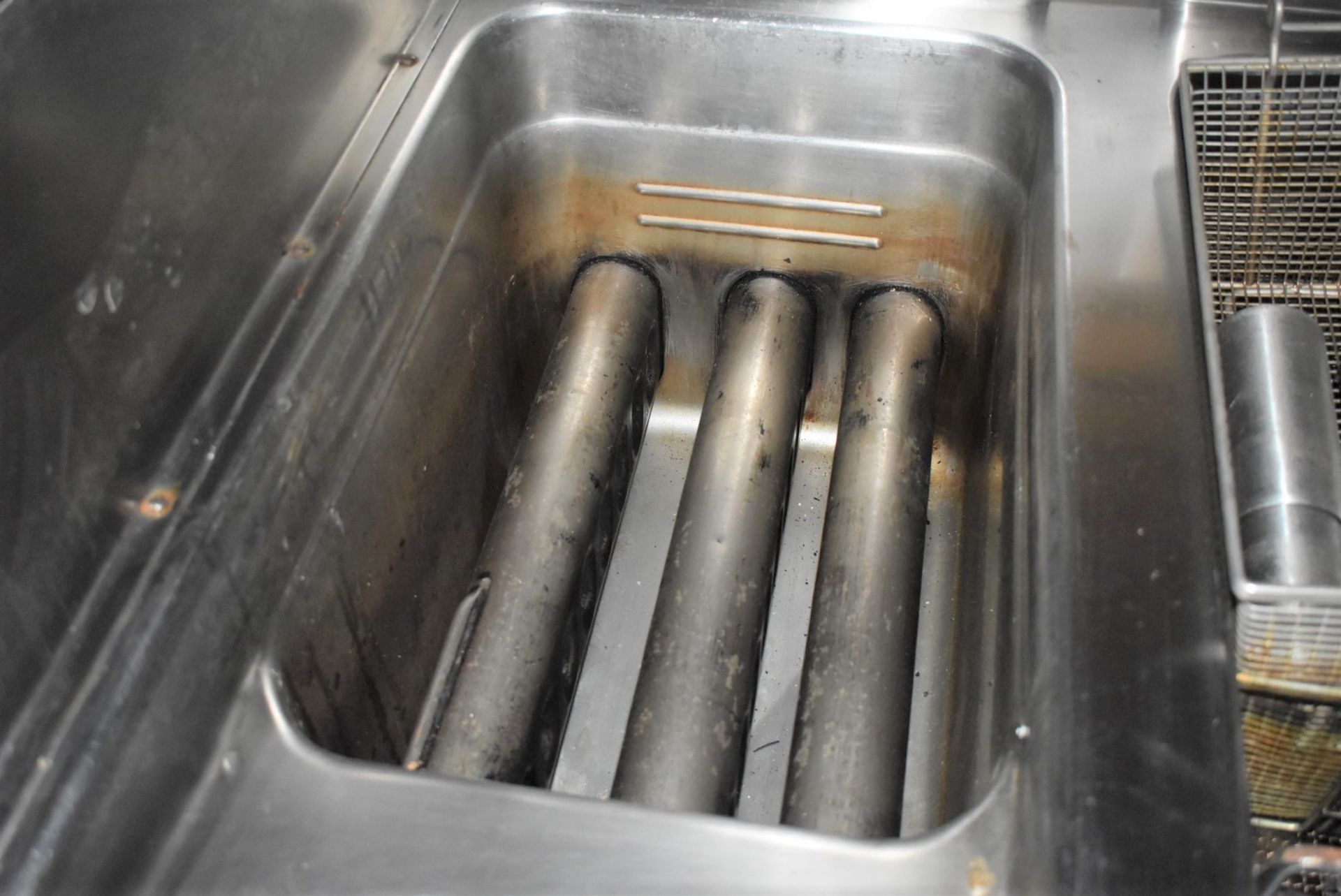 1 x Angelo Po Twin Tank Commercial Fryer - Includes Baskets - Removed From a Commercial Kitchen - Image 6 of 17