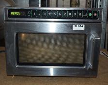 1 x Menumaster Commercial Microwave Oven - Model DEC14E2U - 1.4kW, 13A, 17Ltr - 2017 Model -