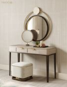 1 x FRATO 'Mandalay' Luxury Designer 2-Drawer Dresser Dressing Table In A Gloss Finish - RRP £4,300