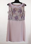 1 x Anne Belin Lilac Dress - Size: 16 - Material: 100% Polyester - From a High End Clothing Boutique