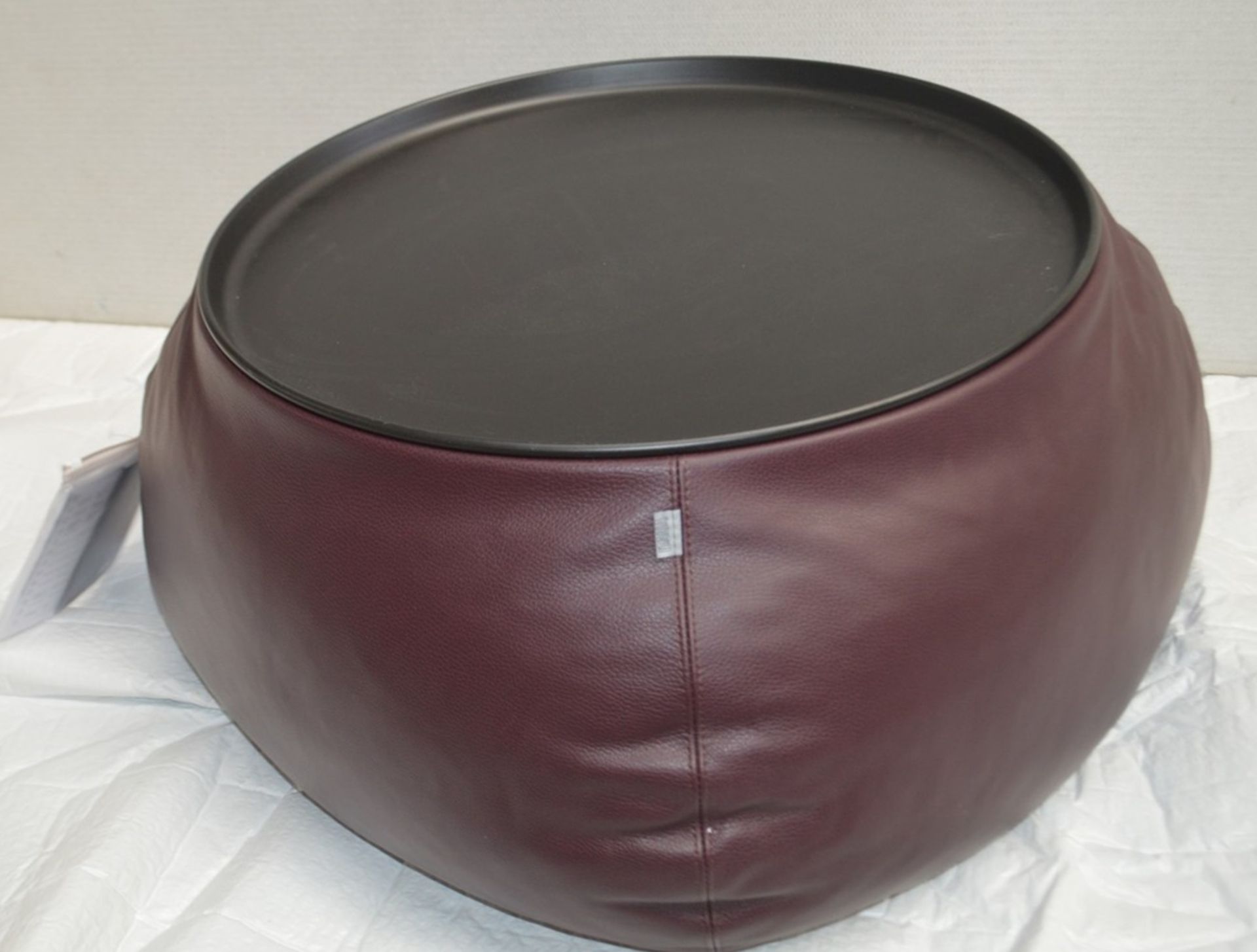 1 x B&B ITALIA 'Fat Fat' Lady Fat Low Coffee Table Upholstered In Genuine Leather - RRP £1,706 - Image 2 of 5