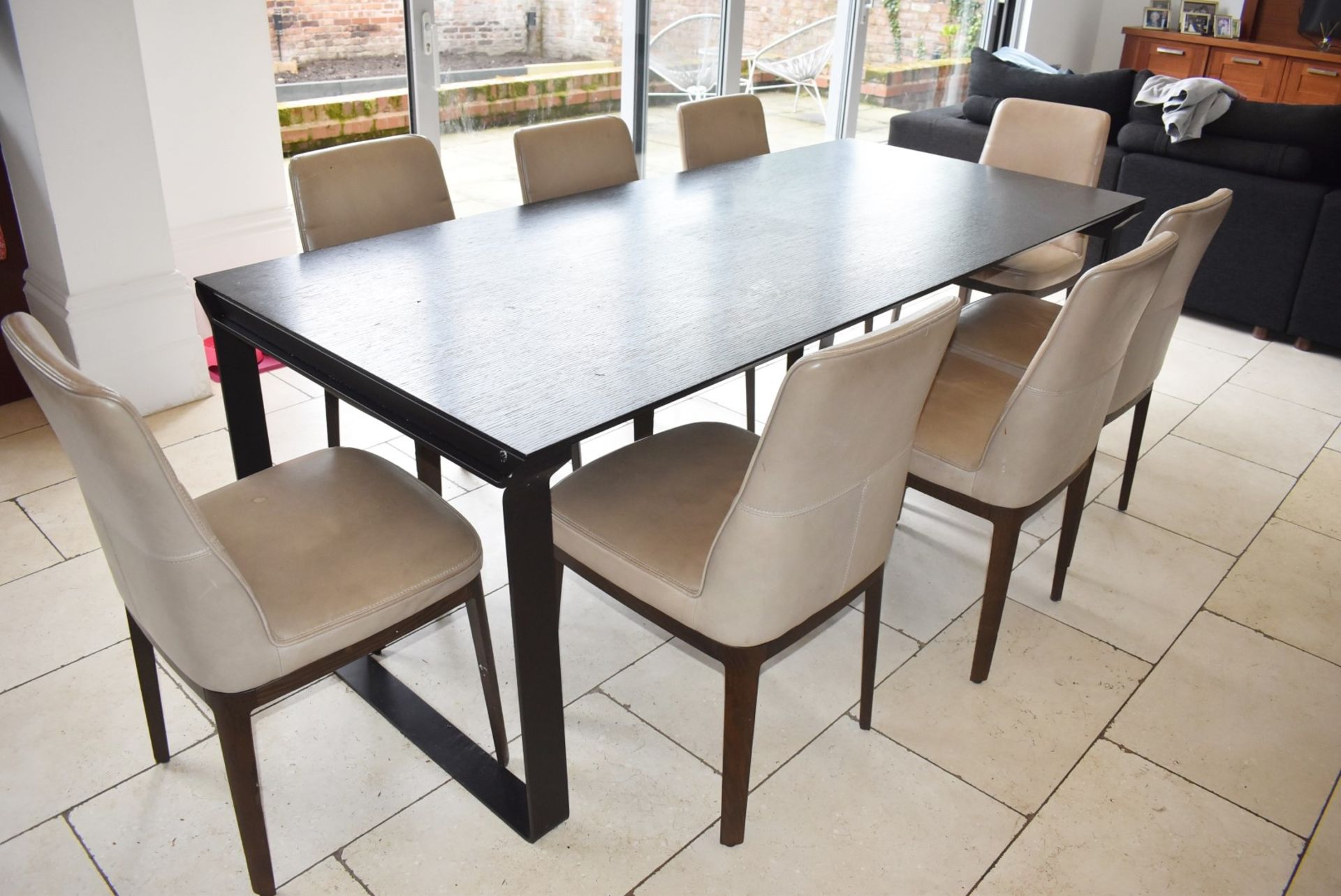 1 x Natuzzi Italia Dining Table and Chair Set - Includes Contemporary Wenge Dining Table & Chairs! - Image 10 of 13