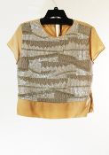 1 x Natan Rose Gold Top - Size: 16 - Material: 100% Silk - From a High End Clothing Boutique In