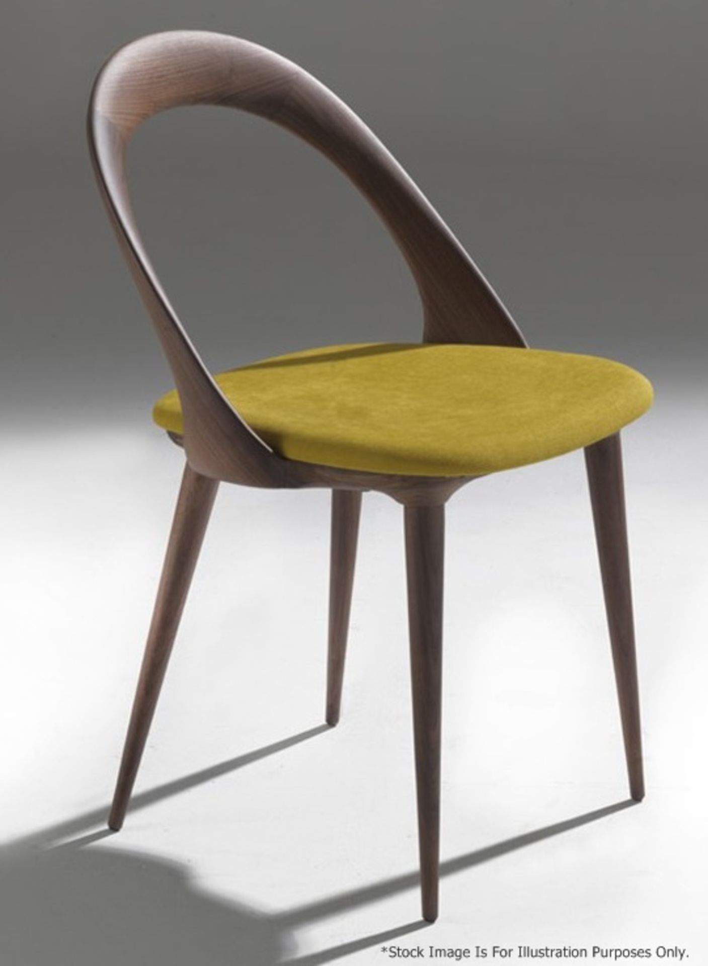 Set Of 4 x PORADA 'Ester' Italian Designer Dining Chairs Featuring Leather Seats - RRP £5,120