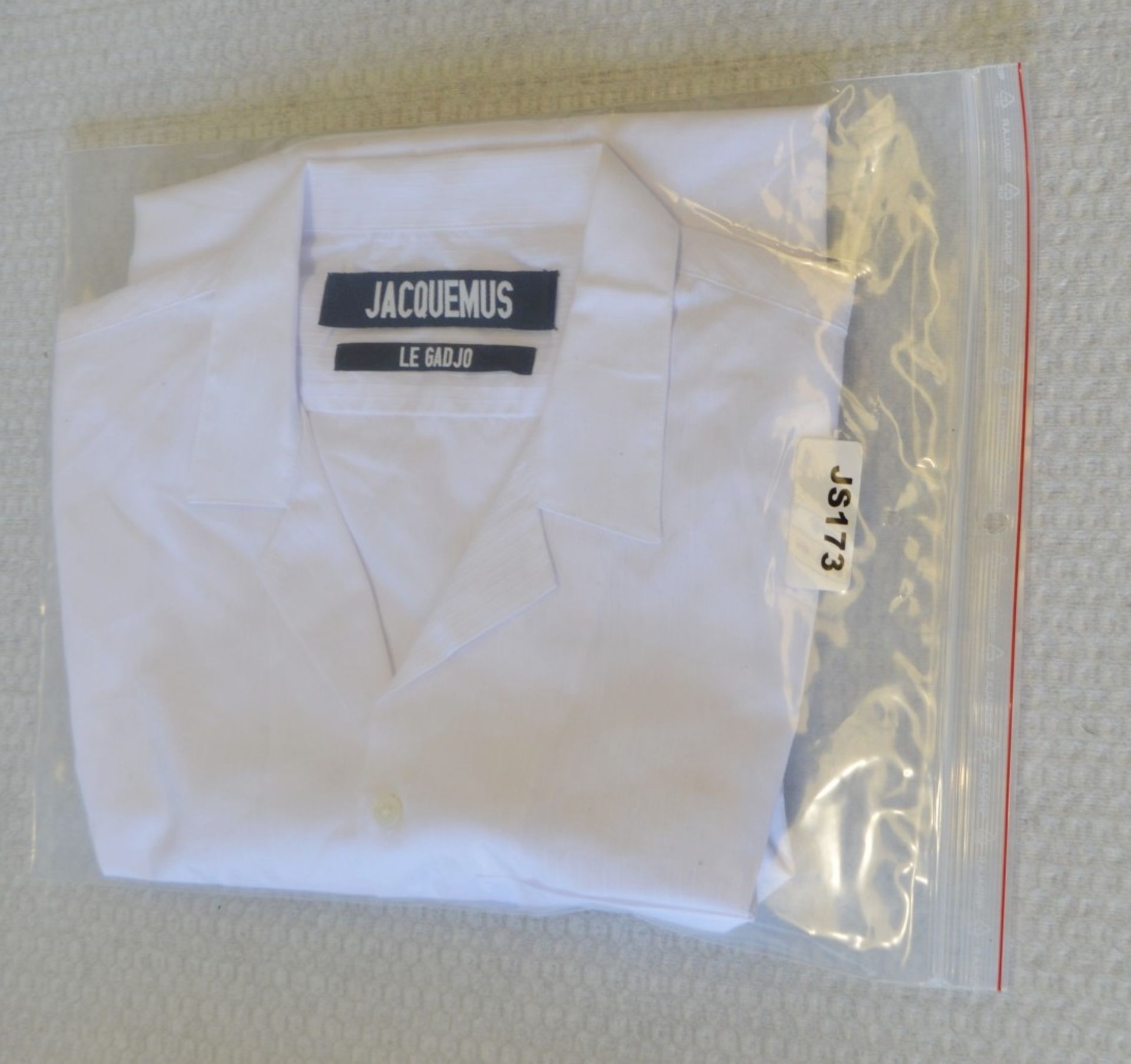 1 x Men's Genuine Jaquemus Designer Short Sleeve Shirt In White - Size: LARGE - RRP £250.00 - Image 7 of 7