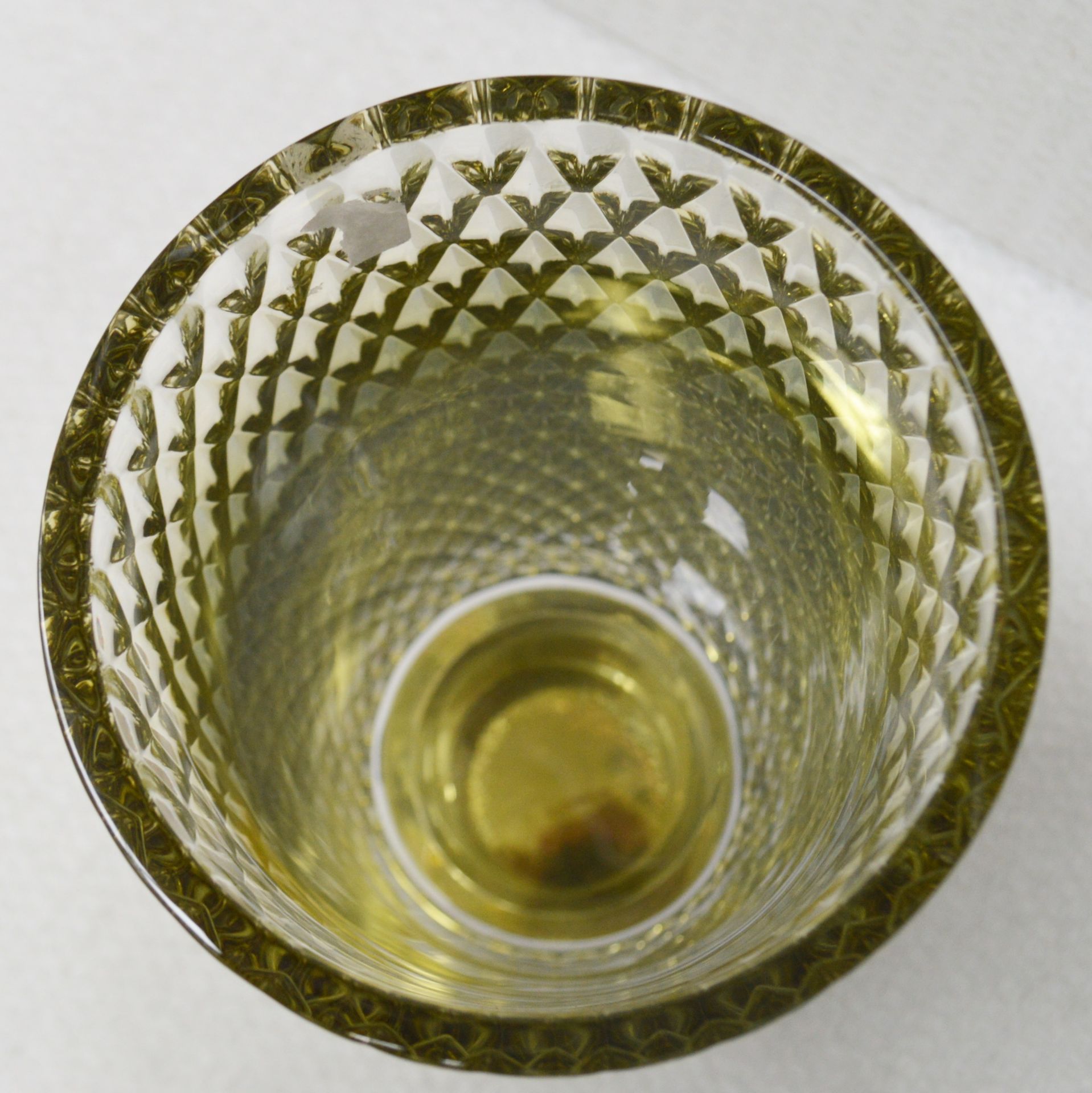 1 x BALDI 'Home Jewels' Italian Hand-crafted Artisan Crystal Vase With A Graduated Gold Tint - Image 5 of 6