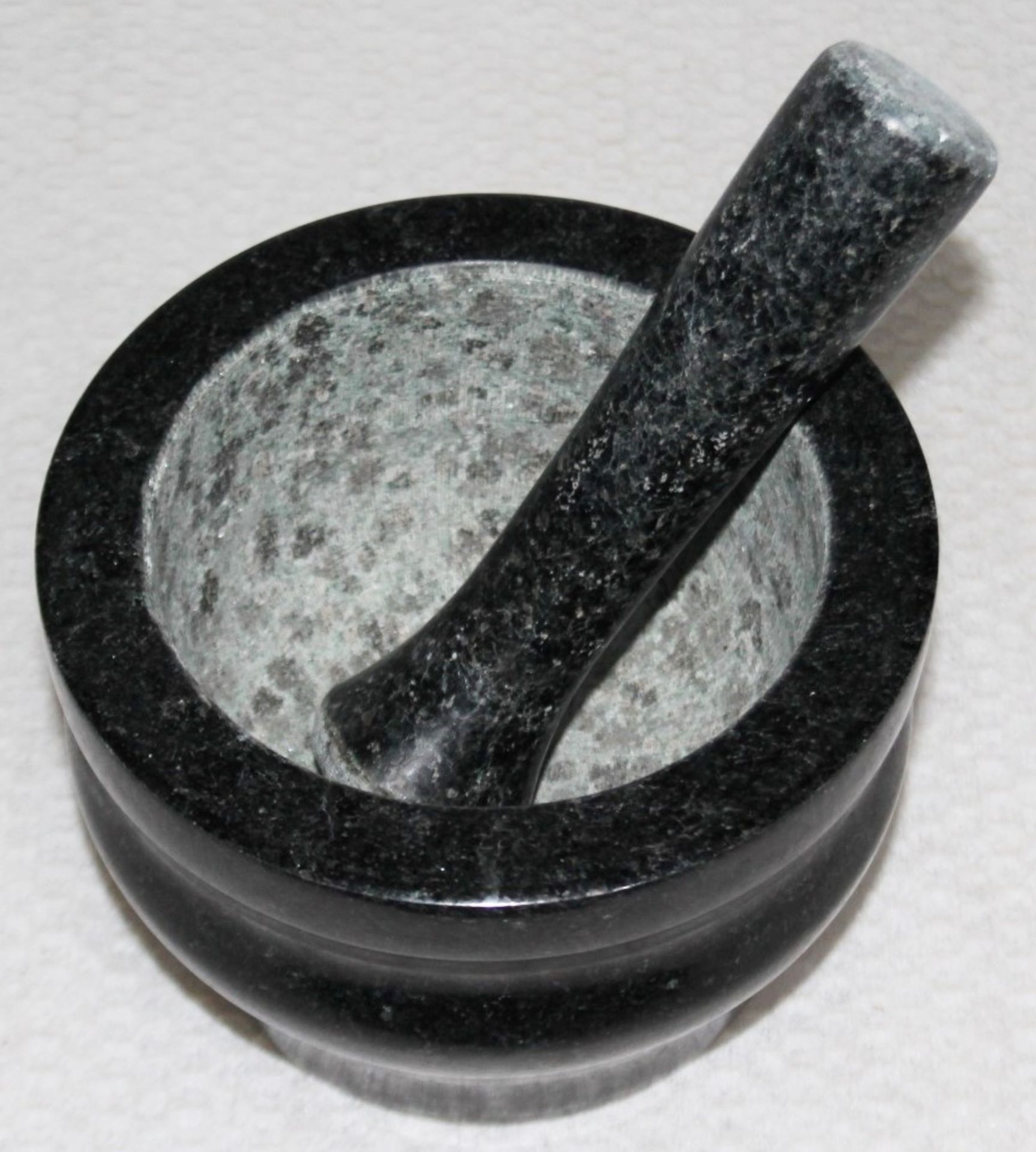 1 x COLE & MASON Granite Pestle and Mortar (18cm) - Unused Boxed Stock - Image 3 of 5