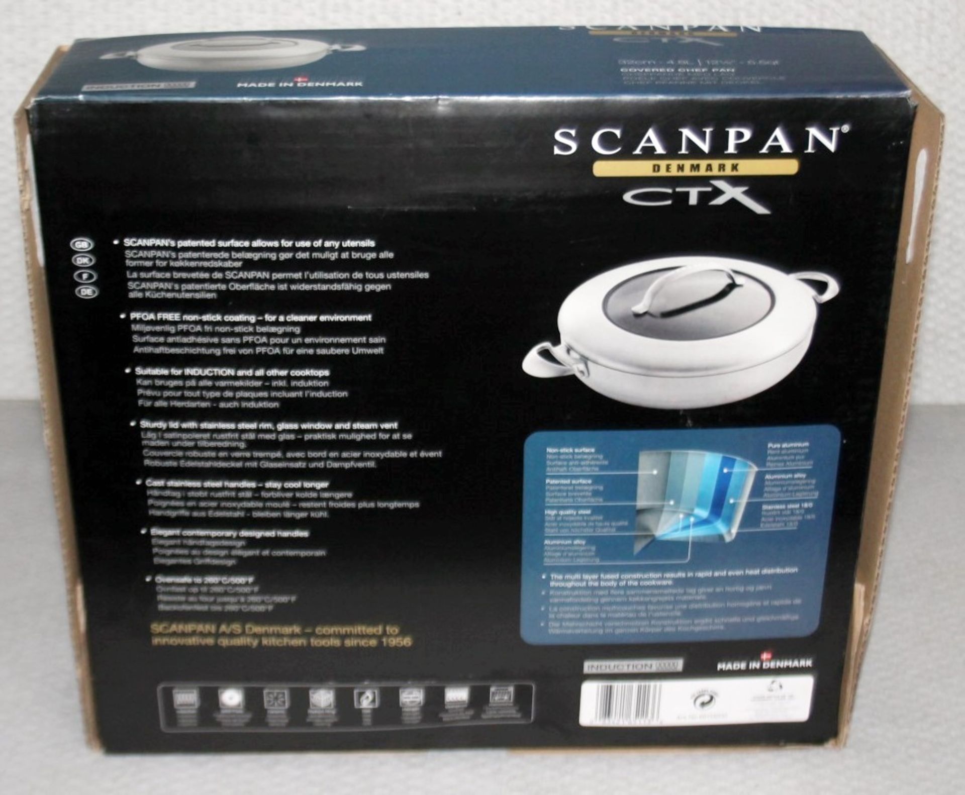 1 x SCANPAN CTX Chef Pan with Lid (32cm) - Original Price £214.95 - Unused Boxed Stock - Image 5 of 7
