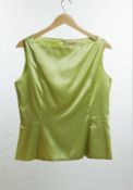 1 x Boutique Le Duc Lime Green Vest - From a High End Clothing Boutique In The