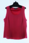 1 x Anne Belin Fuscia Top - Size: 18 - Material: 100% Silk - From a High End Clothing Boutique In