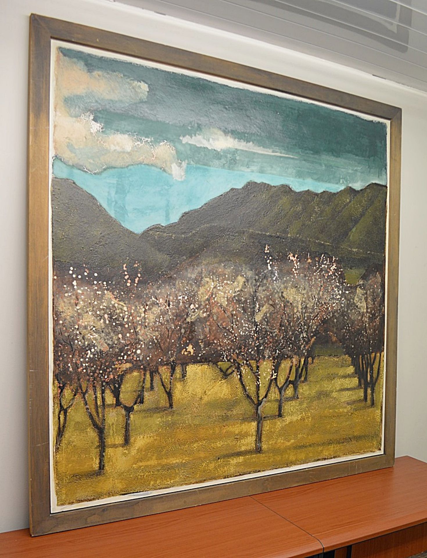 1 x Original Signed Framed Painting Of A Spanish Orchard By Lydia Bauman (1997) - Dimensions: 122 - Image 4 of 8