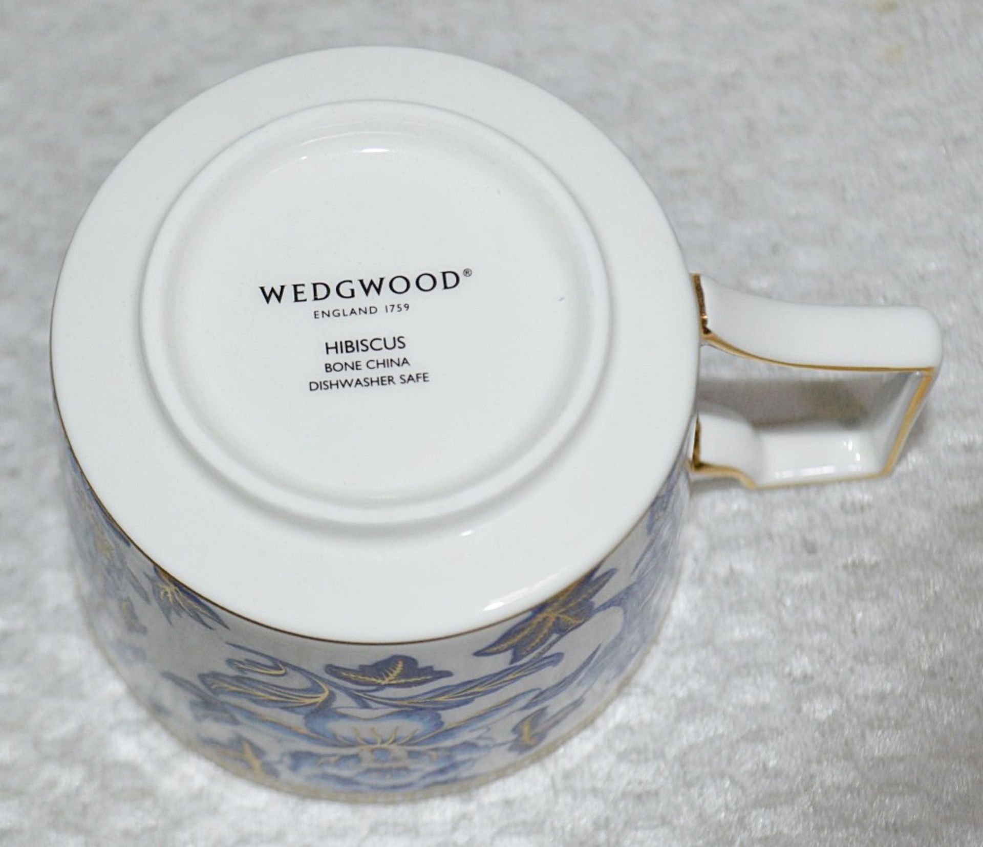1 x WEDGWOOD 'Hibiscus' Bone China Teacup and Saucer - Original RRP £75.00 - Unused Boxed Stock - - Image 8 of 10