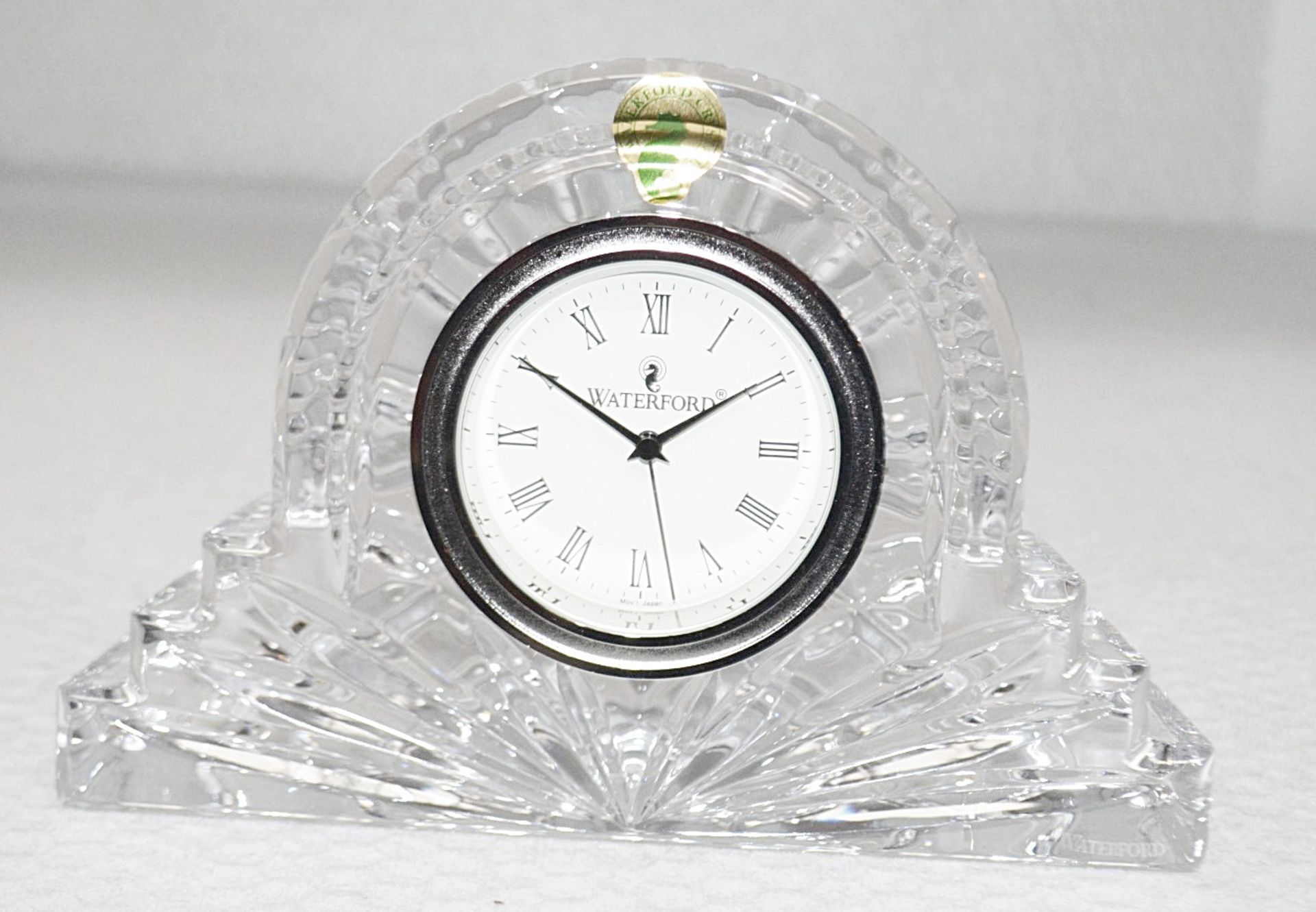 1 x WATERFORD 'Lismore' Crystal Cottage Clock - Original Price £180.00 - Dimensions: H12.5cm x W18. - Image 2 of 2