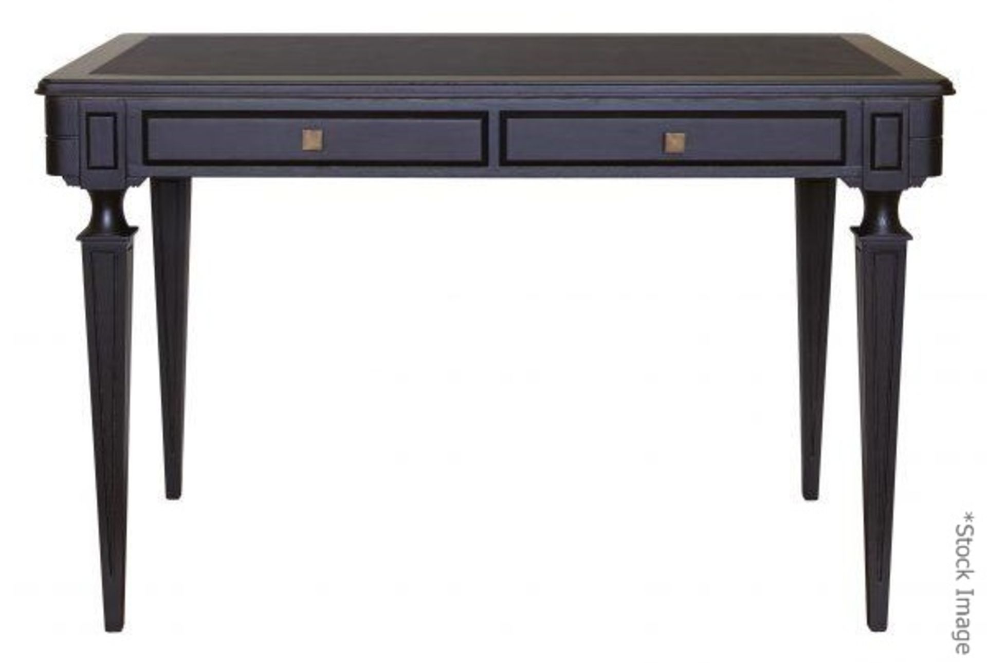 1 x JUSTIN VAN BREDA 'Litchfield' Bespoke Handmade Leather-Topped Desk - Original RRP £6,515