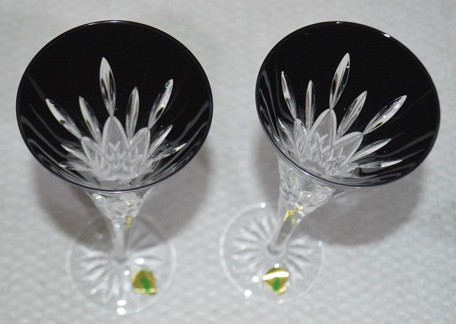 Set of 2 x WATERFORD Lismore Toasting Flutes (120ml) - Height: 25.5cm approx - Original Price £140 - Image 3 of 8