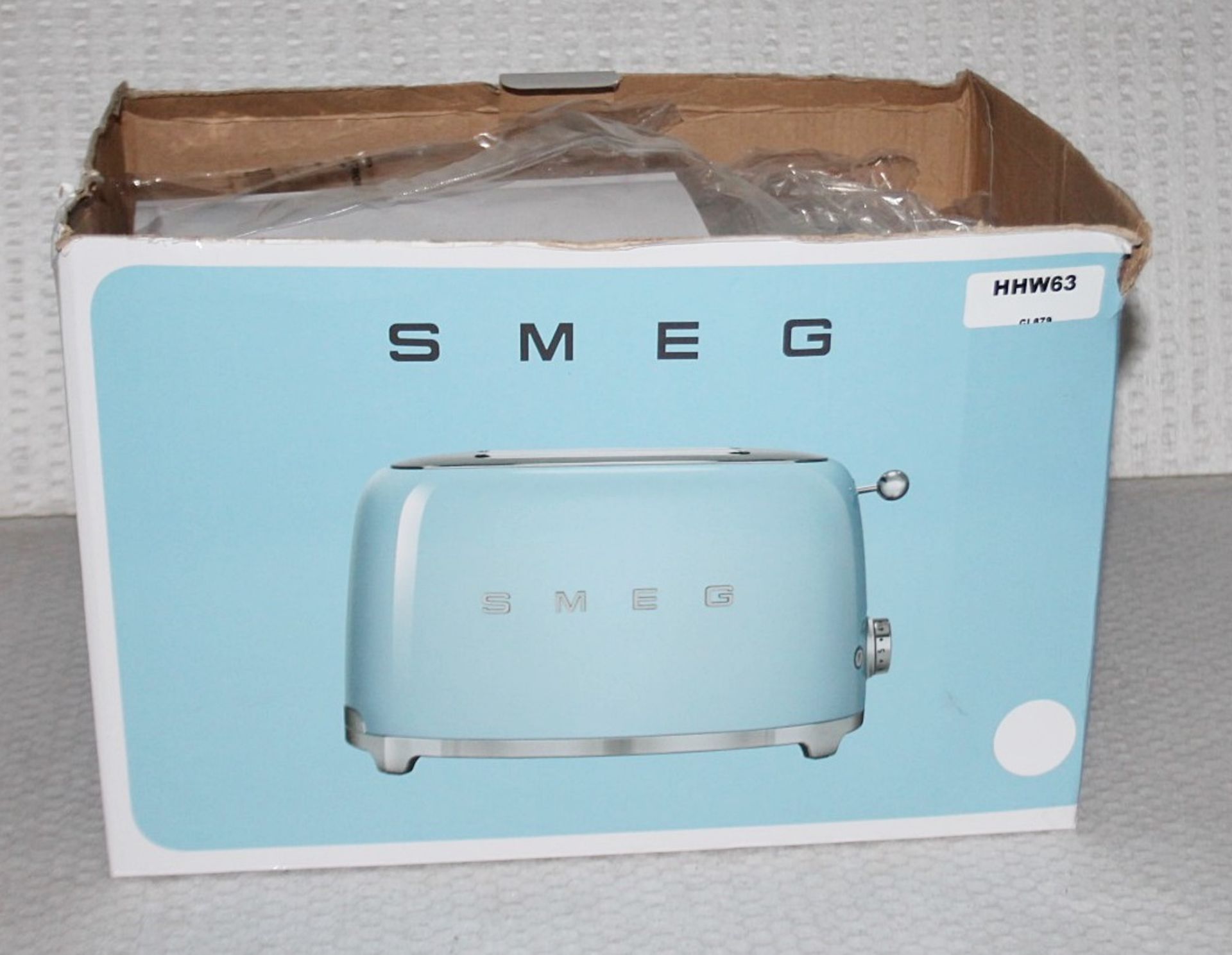 1 x SMEG Retro-style 2-Slot Toaster In White - Original Price £139.95 - Image 5 of 7