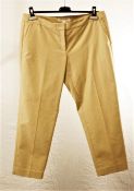 1 x Michael Kors Tan Trousers - Size: 12 - Material: 97% Cotton, 3% Elastane - From a High End