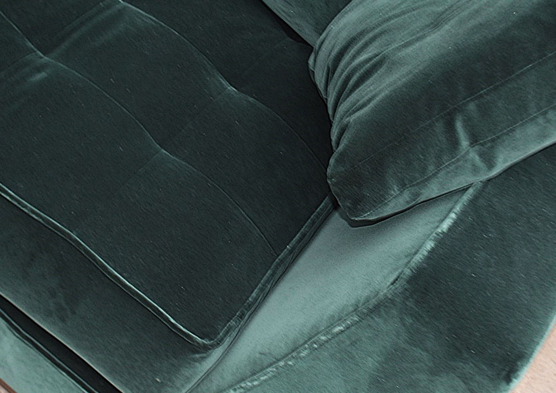 2 x B&B Italia MAXALTO Luxury Sofa Sections Both Upholstered In Rich Dark Green Velvet - RRP £7,248 - Image 11 of 13