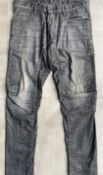 1 x Pair Of Men's Genuine Dsquared2 Designer Distressed-style Jeans In Black - Waist Size: UK32 /