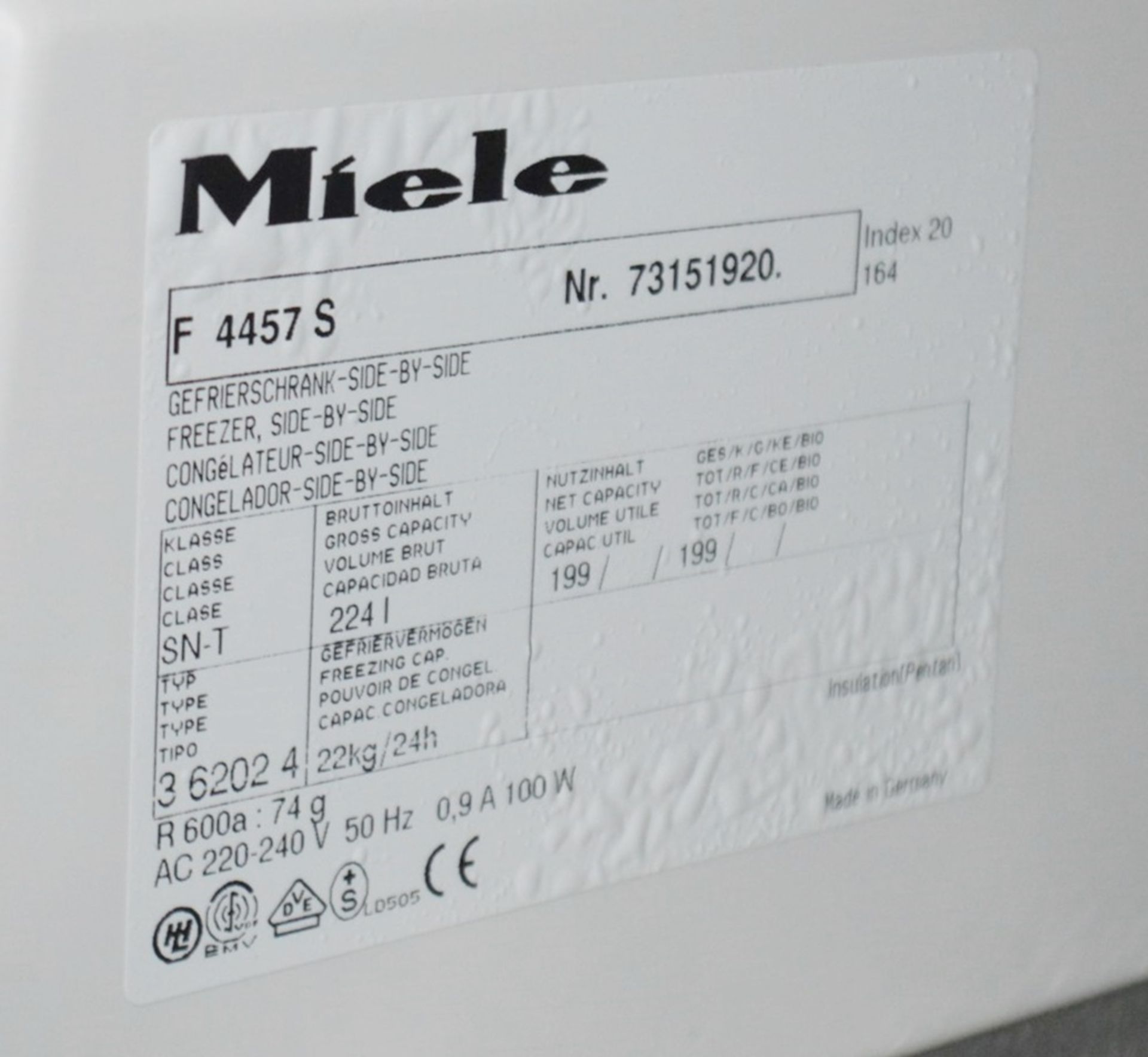 1 x MIELE Upright 6-Drawer Freezer - Preowned, From An Exclusive Property - Dimensions: H145 x W60 x - Image 9 of 10