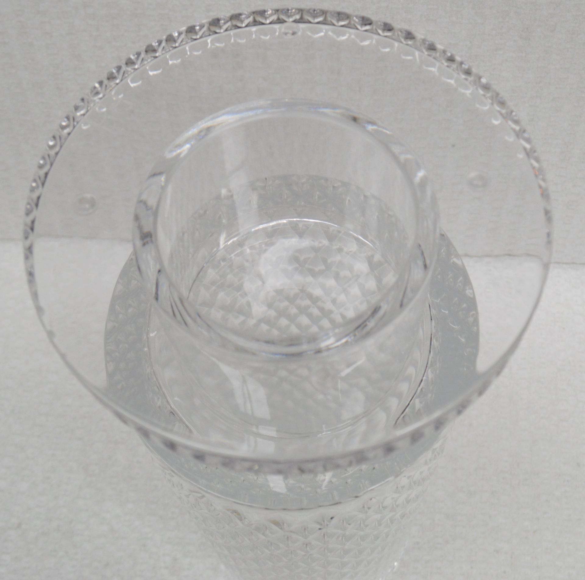 1 x BALDI 'Home Jewels' Italian Hand-crafted Artisan Clear Crystal Vase - Unboxed Ex-display Item - Image 4 of 5