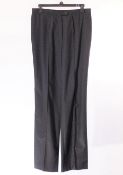 1 x Anne Belin Dark Grey Slacks - Size: 16 - Material: 100% Wool - From a High End Clothing Boutique
