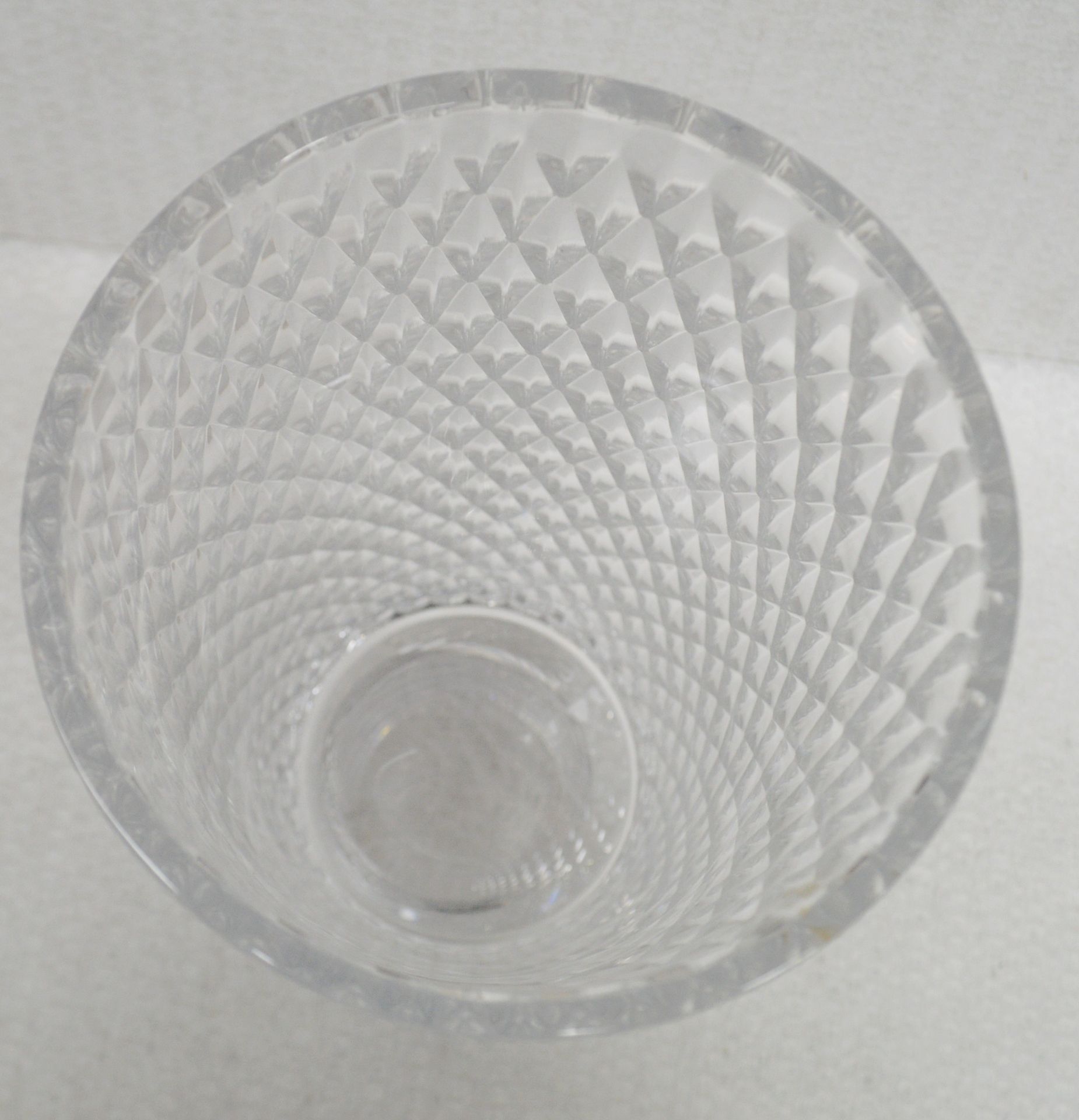 1 x BALDI 'Home Jewels' Italian Hand-crafted Artisan Clear Crystal Vase - Unboxed Ex-display Item - Image 3 of 5