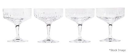 1 x Set of 4 x SOHO HOME 'Roebling' Champagne Coupes (150ml) - Original Price £152.20 - Boxed Stock