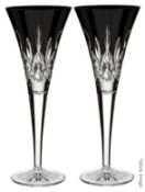 Set of 2 x WATERFORD Lismore Toasting Flutes (120ml) - Height: 25.5cm approx - Original Price £140