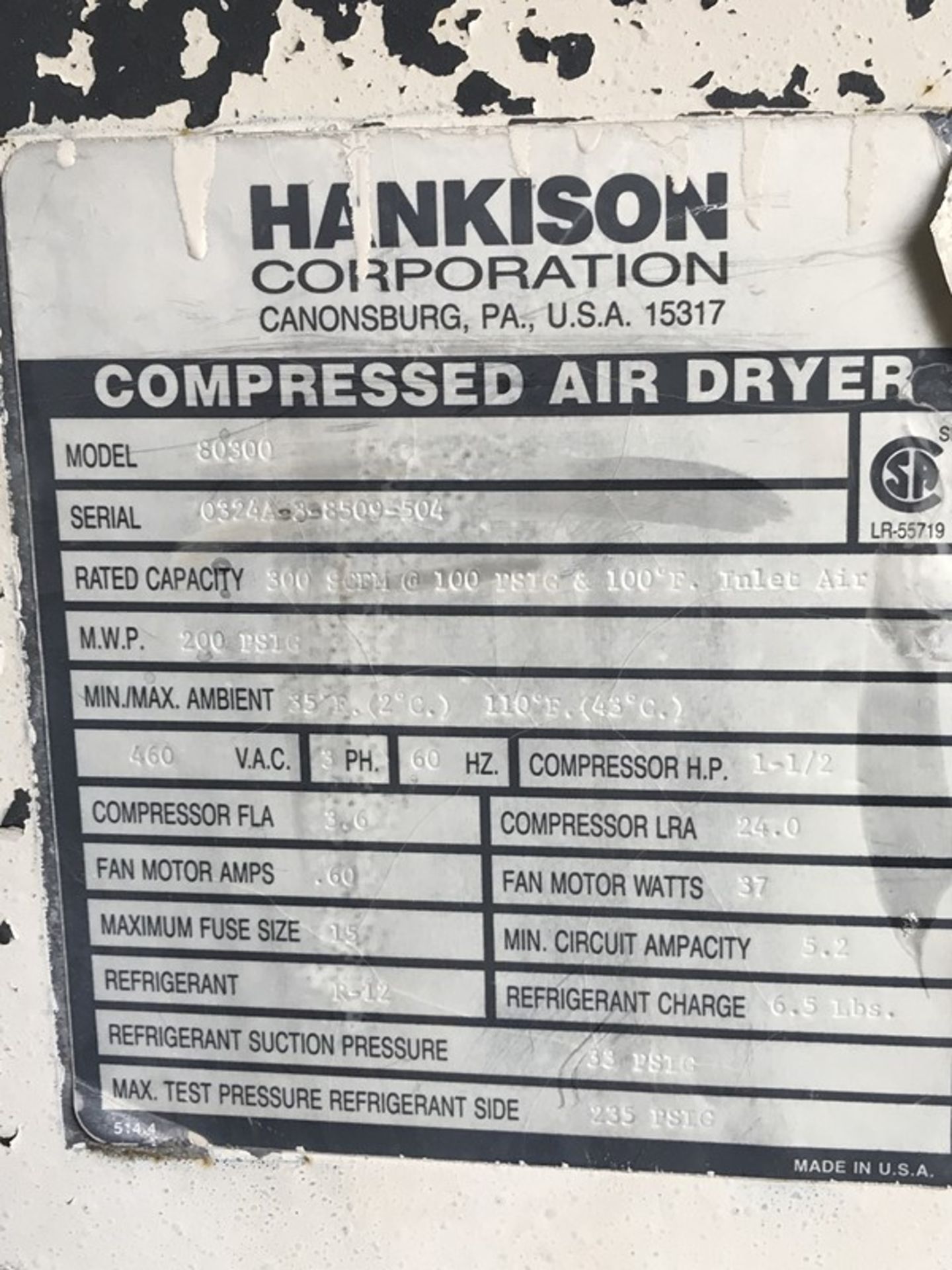 300 SCFM Hankinson Compressed Air Dryer. - Image 2 of 11