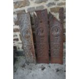 Series curved decorative elements in cast iron H89x20