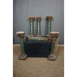 6 Decorative columns in plaster H72