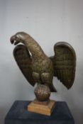 Reader in the form of an eagle in wood 19th H86x73