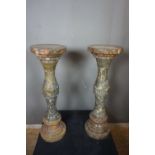 Couple of pedestals in marble H90