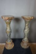 Couple of pedestals in marble H90
