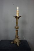 Candlestick neo-gothic in copper H70